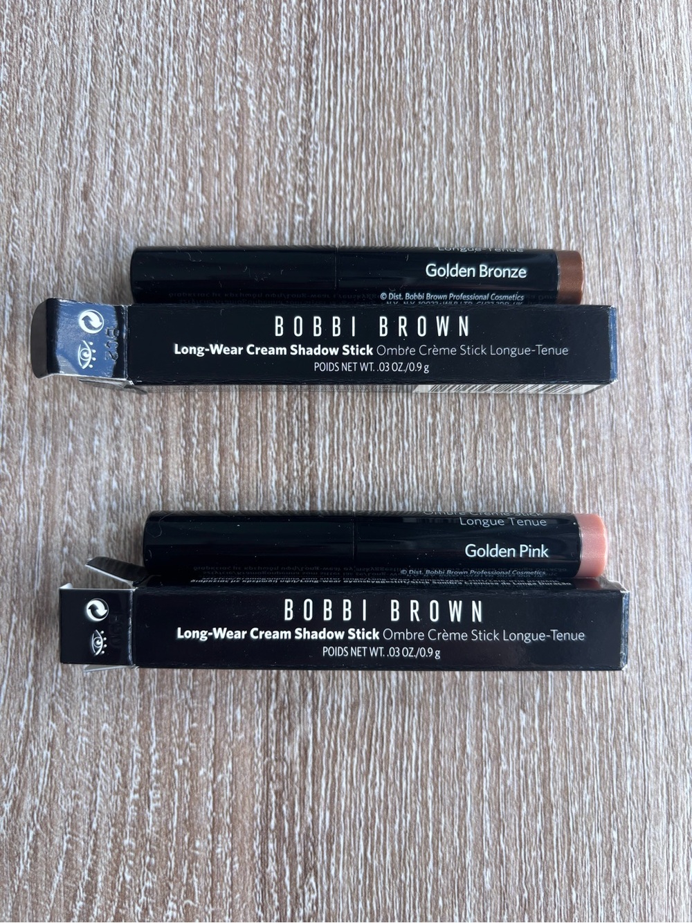 NIB Bobbi Brown Mini Long-Wear Waterproof Cream Eyeshadow Stick Duo